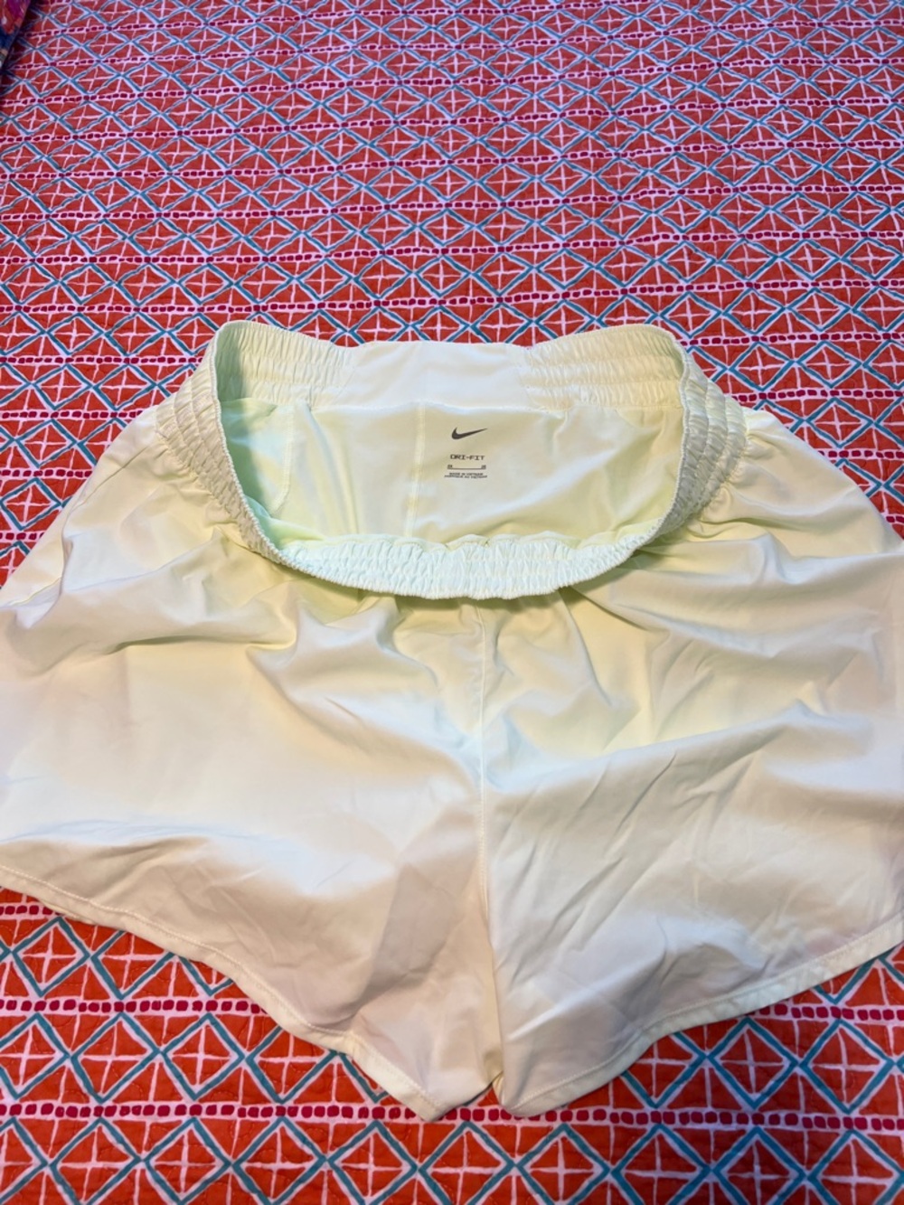 Nike Women's White Athletic Running Shorts